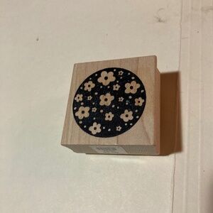 Paper Source Round Flower Stamp New